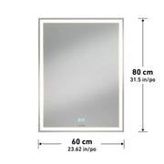 Aurea integrated led plug in wall mirror V178-68915