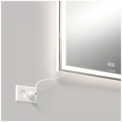 Aurea integrated led plug in wall mirror V178-68915
