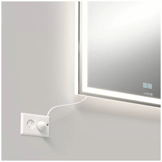 Aurea integrated led plug in wall mirror V178-68915