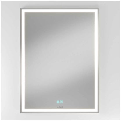 Aurea integrated led plug in wall mirror V178-68915