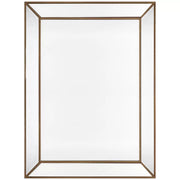 Zeta wall mirror large antique gold V178-68917