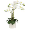 Artificial Orchid With Ribbed Pot 67cm V178-68919