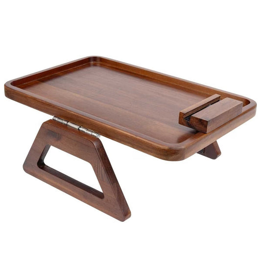 Smart Design Acacia Sofa Armrest Tray V178-68924