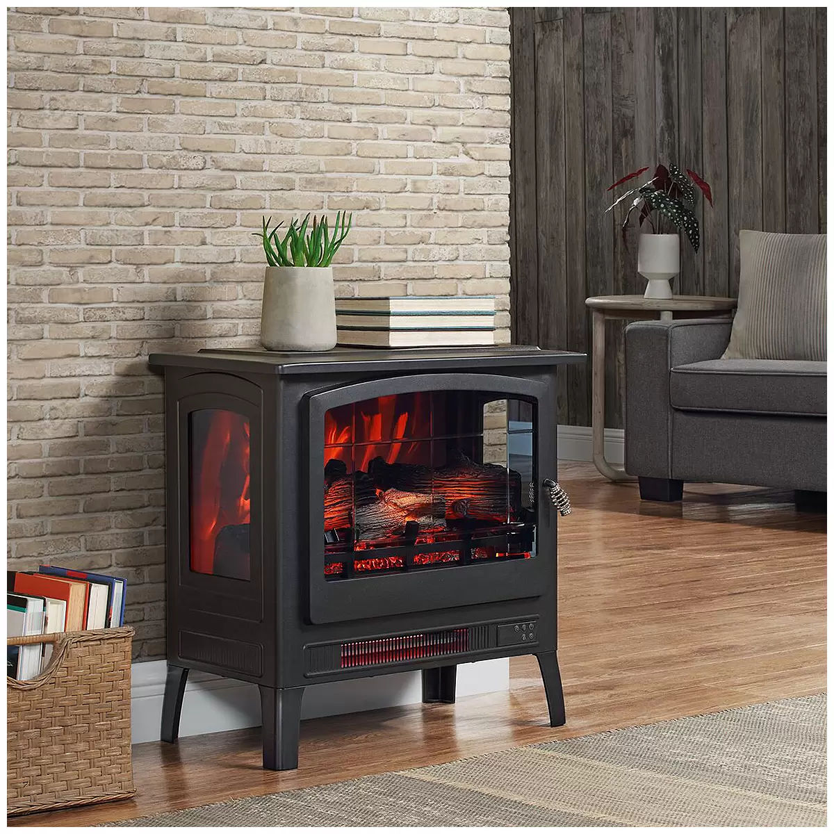 Infrared electric fireplace stove heater V178-68929