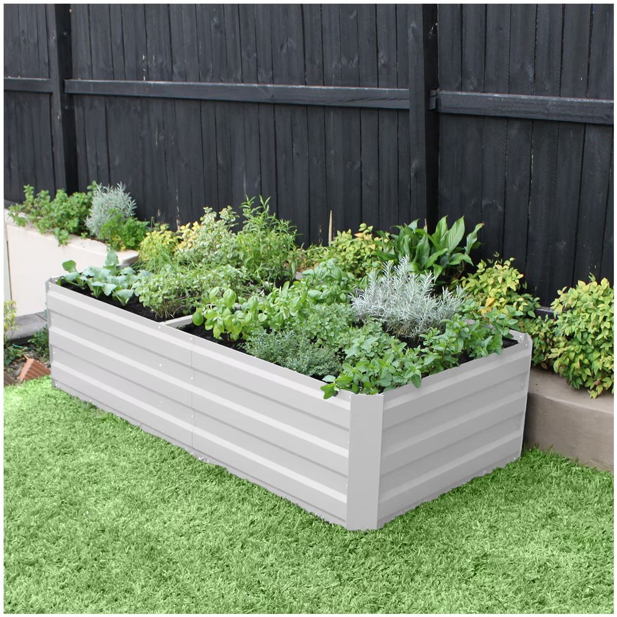Large Garden Bed 180 x 90 x 45cm White V178-68936
