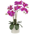 Artificial Orchid With Ribbed Pot 67cm Pink V178-68938