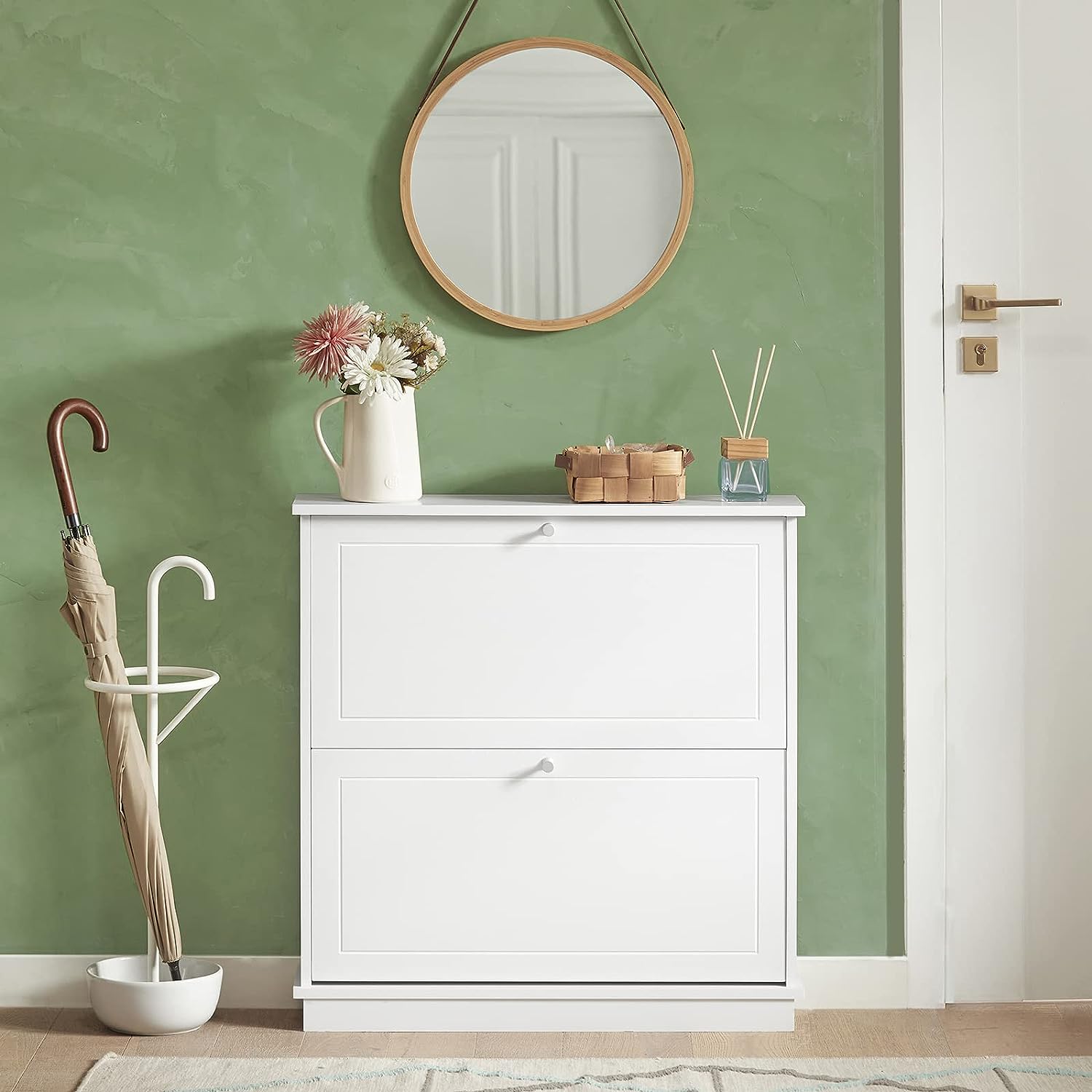 2 Drawer Shoe Cabinet Storage Unit V178-71884