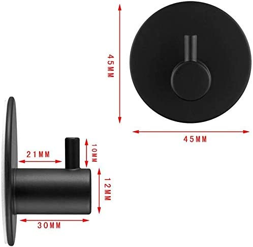 4 Pack Stainless Steel self-Adhesive Wall Hook for Bathroom and Kitchen V178-77770