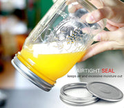 12 Pieces Canning Jars - 480ml Mason Jar Empty Glass Spice Bottles with Airtight Lids and Labels V178-82528