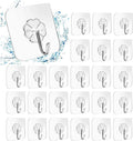 24 Packs Heavy Duty Adhesive Hooks Kitchen Wall Hooks V178-83096