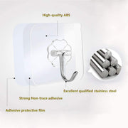24 Packs Heavy Duty Adhesive Hooks Kitchen Wall Hooks V178-83096