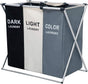 3 in 1 Large 135L Laundry Clothes Hamper Basket with Waterproof bags and Aluminum Frame (Multi) V178-83102