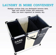 3 in 1 Large 135L Laundry Clothes Hamper Basket with Waterproof bags and Aluminum Frame (Multi) V178-83102