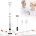 Silver Rechargeable Electric Milk Frother Handheld (3 Speeds) V178-83518
