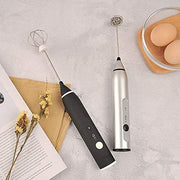 Silver Rechargeable Electric Milk Frother Handheld (3 Speeds) V178-83518