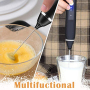 Black Rechargeable Electric Milk Frother Handheld (3 Speeds) V178-83525