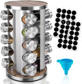 Rotating Spice Rack Organizer with 20 Pieces Jars for Kitchen V178-83532
