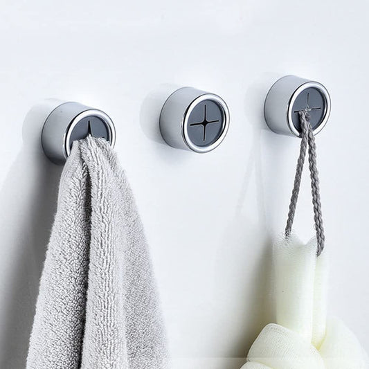 3 Pack Self Adhesive Round Towel Hooks for Kitchen and Bathroom V178-84385