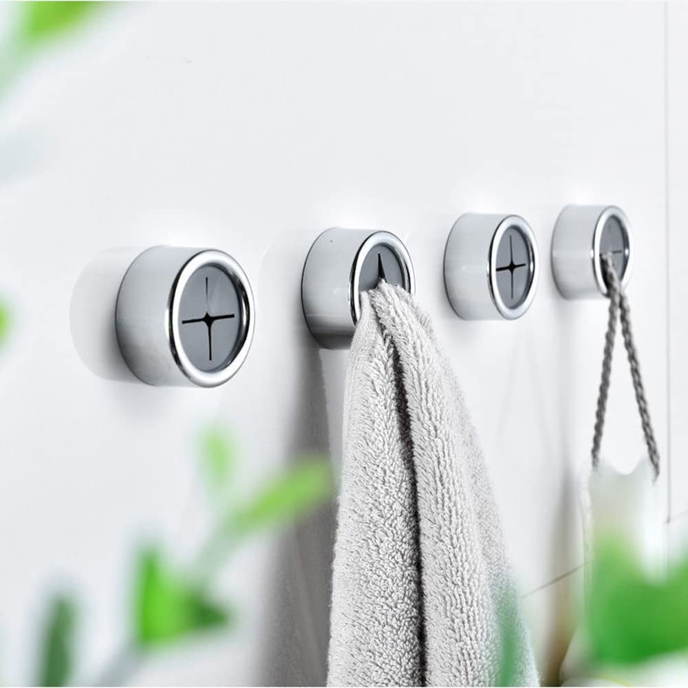 3 Pack Self Adhesive Round Towel Hooks for Kitchen and Bathroom V178-84385