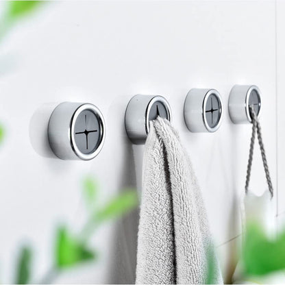 3 Pack Self Adhesive Round Towel Hooks for Kitchen and Bathroom V178-84385