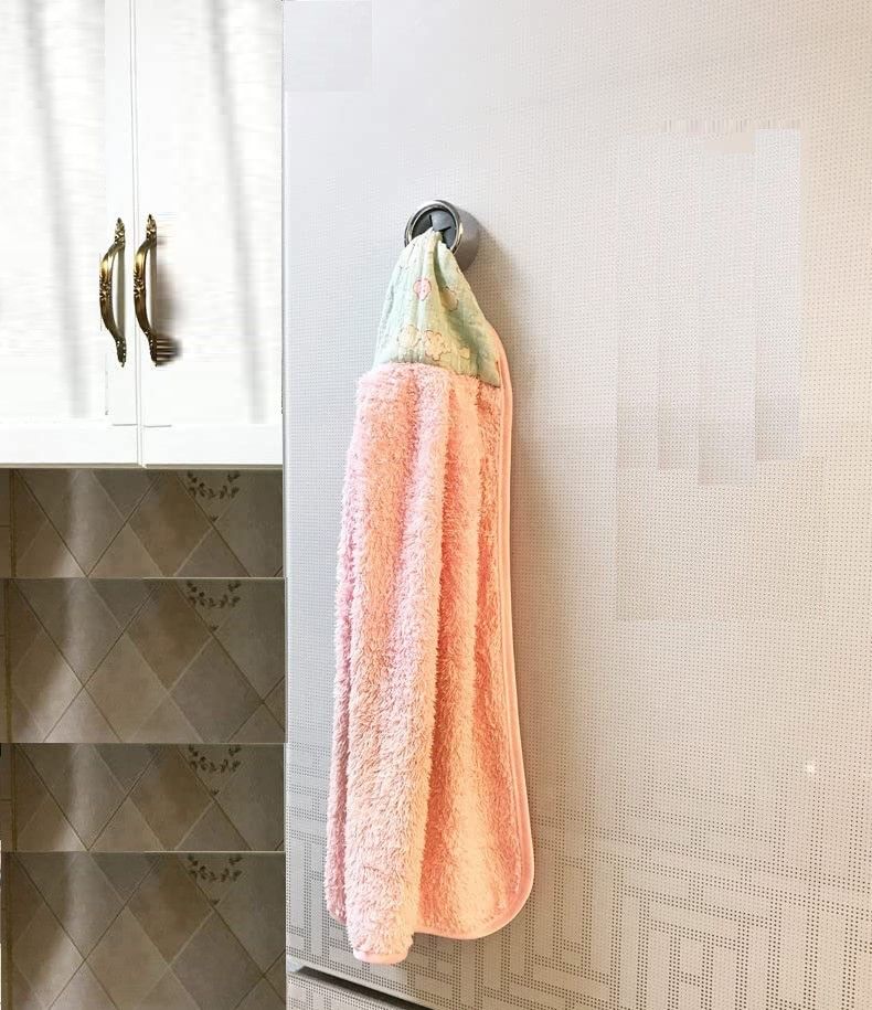 3 Pack Self Adhesive Round Towel Hooks for Kitchen and Bathroom V178-84385