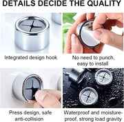 3 Pack Self Adhesive Round Towel Hooks for Kitchen and Bathroom V178-84385