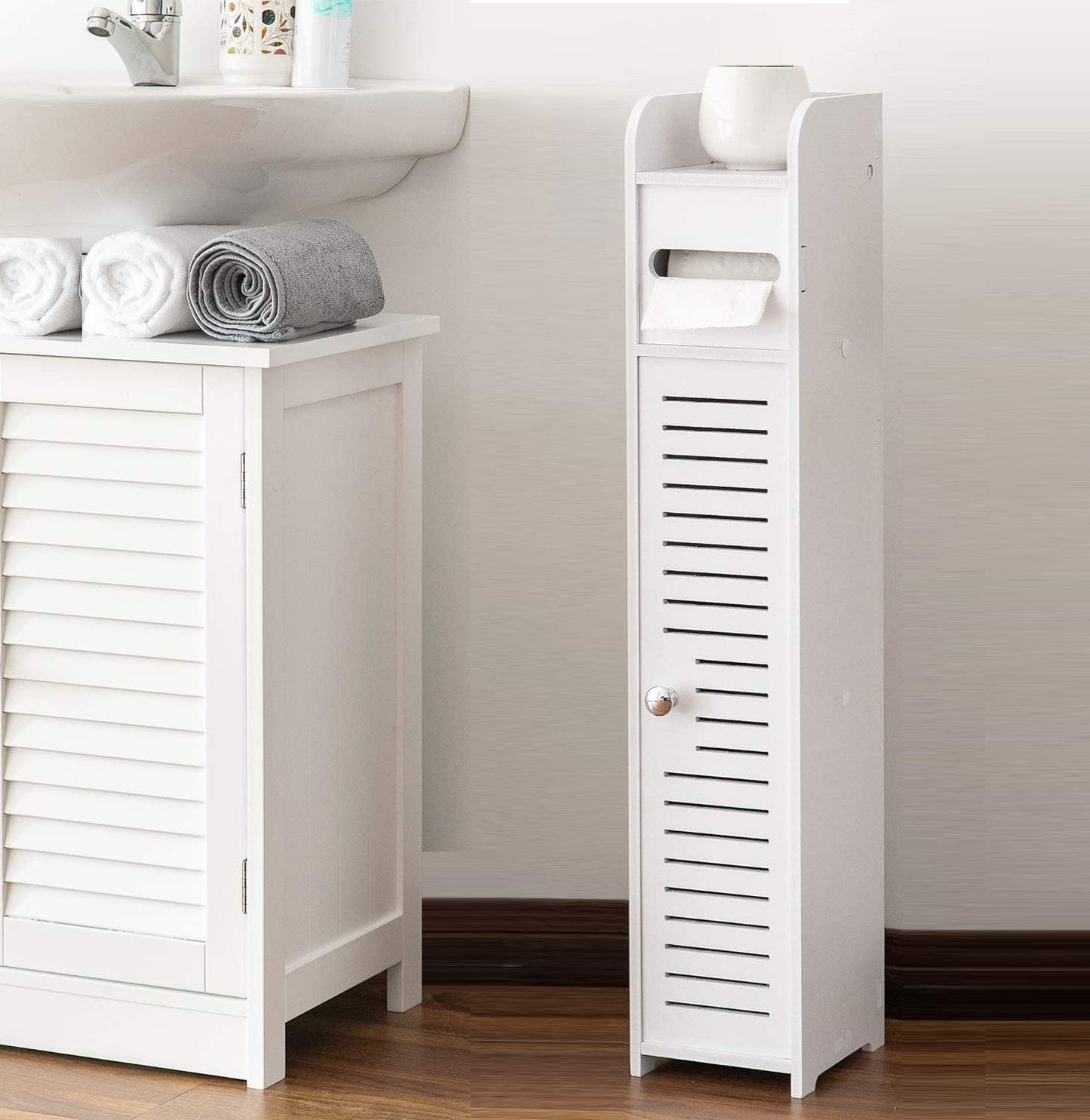 Toilet Paper Roll Holder for Bathroom (White, 80 cm) V178-84558