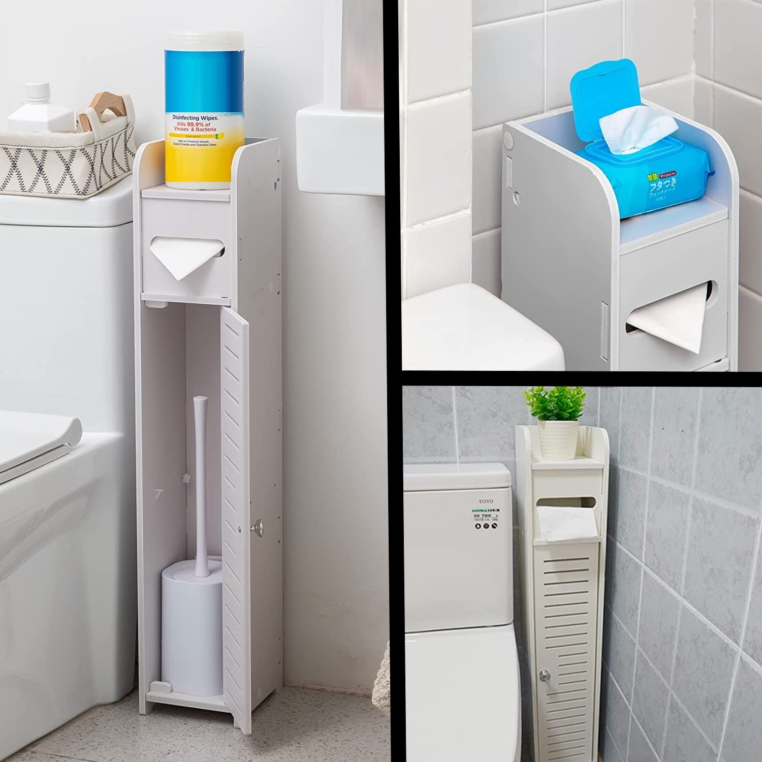 Toilet Paper Roll Holder for Bathroom (White, 80 cm) V178-84558