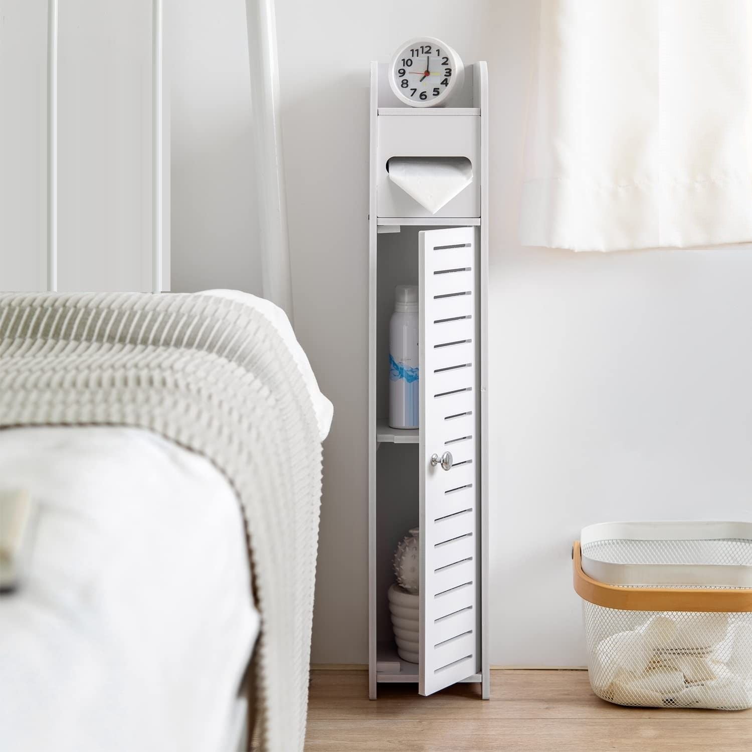 Toilet Paper Roll Holder for Bathroom (White, 80 cm) V178-84558