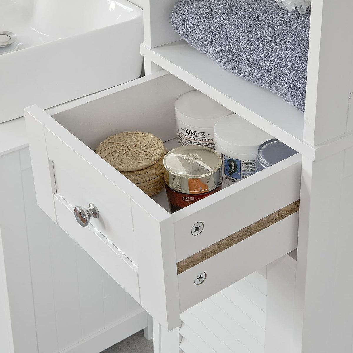 Freestanding Tall Bathroom Cabinet 170x32x30 cm V178-84713