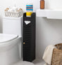 Toilet Paper Roll Holder for Bathroom (Black, 80 cm) V178-84780