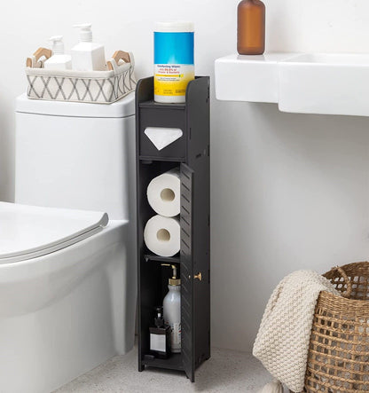 Toilet Paper Roll Holder for Bathroom (Black, 80 cm) V178-84780