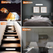54 LED Rechargeable Under Cabinet Night Lighting for Kitchen and Bedroom (Sliver and White Light) V178-86890