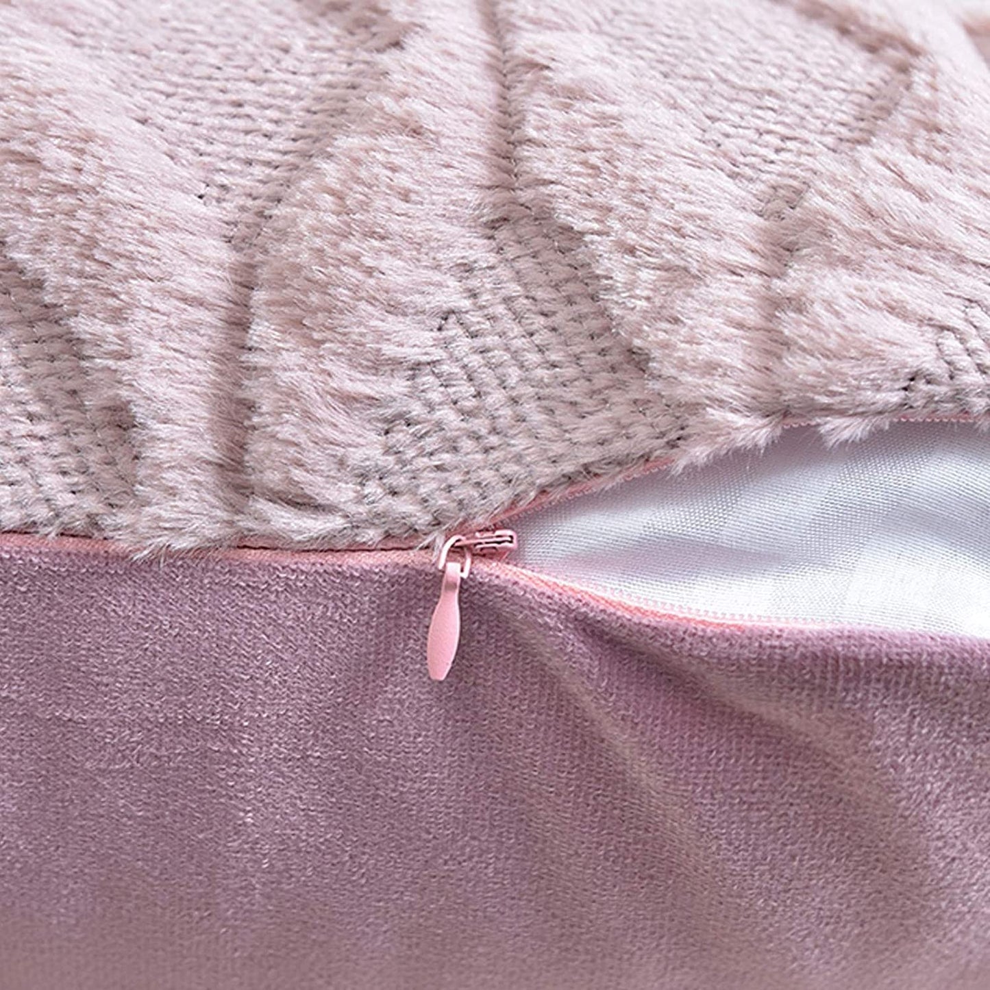 2 Pack Decorative Boho Throw Pillow Covers 45 x 45 cm (Pink) V178-87385