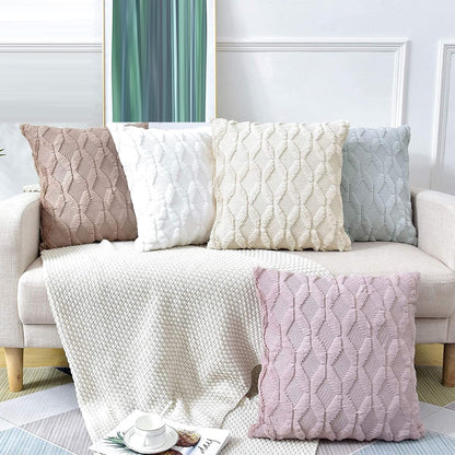 2 Pack Decorative Boho Throw Pillow Covers 45 x 45 cm (Pink) V178-87385