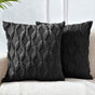 2 Pack Decorative Boho Throw Pillow Covers 45 x 45 cm (Black) V178-87439