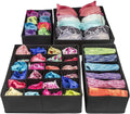 4 Pack Foldable Drawer Dividers Storage Boxes (Black) V178-87446