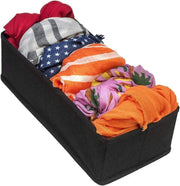 4 Pack Foldable Drawer Dividers Storage Boxes (Black) V178-87446