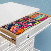 4 Pack Foldable Drawer Dividers Storage Boxes (Black) V178-87446
