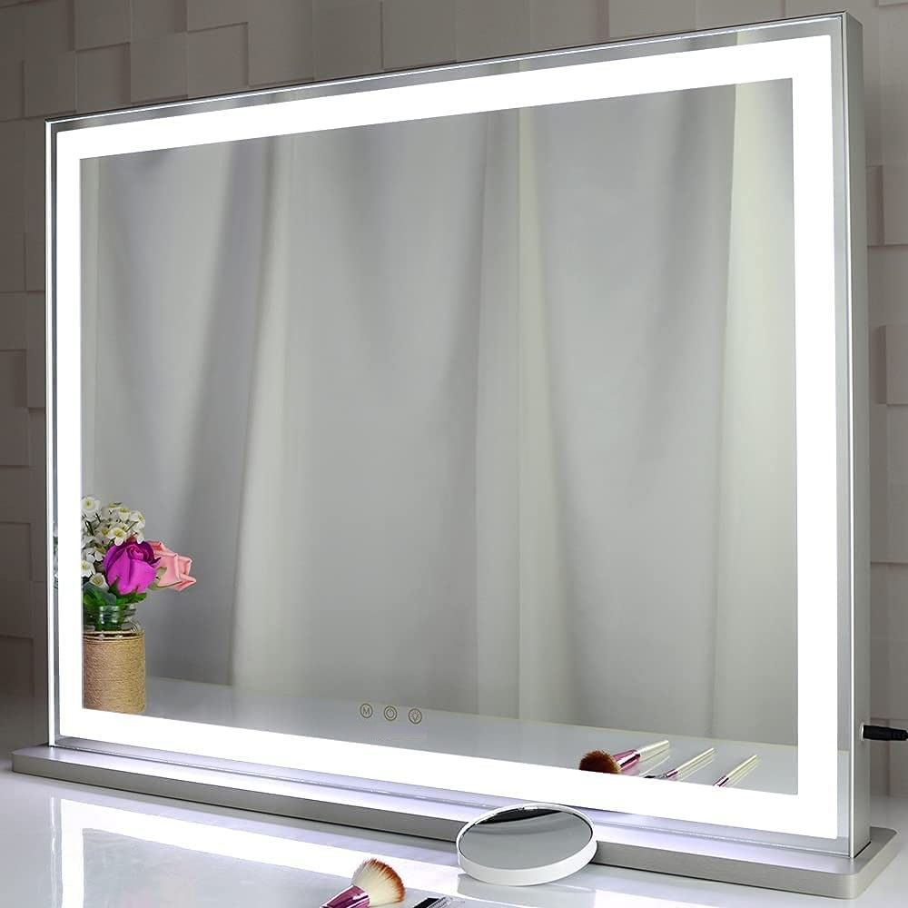 Hollywood LED Makeup Mirror with Smart Touch Control and 3 Colors Dimmable Light (72 x 56 cm) V178-89999