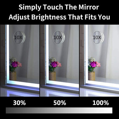 Hollywood LED Makeup Mirror with Smart Touch Control and 3 Colors Dimmable Light (72 x 56 cm) V178-89999