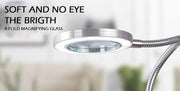 Lighting LED 8X Magnifying Lamp with Metal Clamp 360&deg; Flexible Gooseneck and USB Plug Design for Tattoo, V178-91983