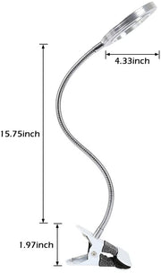 Lighting LED 8X Magnifying Lamp with Metal Clamp 360&deg; Flexible Gooseneck and USB Plug Design for Tattoo, V178-91983