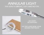Lighting LED 8X Magnifying Lamp with Metal Clamp 360&deg; Flexible Gooseneck and USB Plug Design for Tattoo, V178-91983