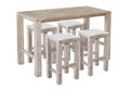 Sturdy bar table and bar stools (WHITE) V179-10621