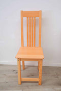 Slatted Black Wooden Chair V179-1075