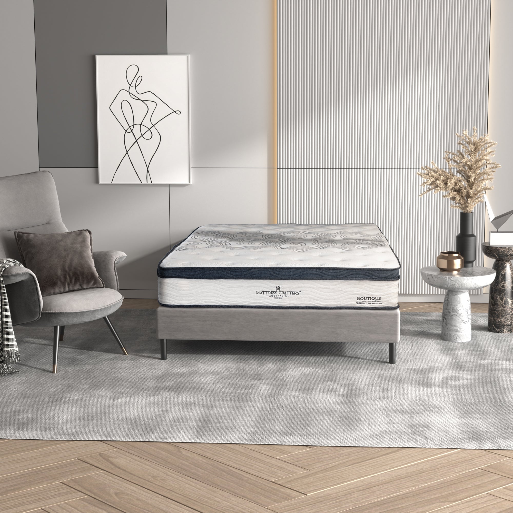 Boutique King Mattress 7 zone Pocket Spring Memory Foam V184-11369