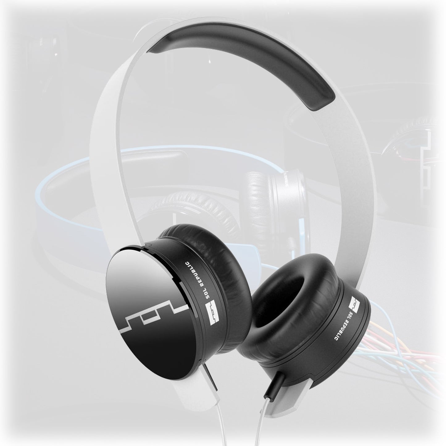 SOL Republic Tracks White On-Ear Headphones Wired SOL Sound Engine V185-1211-02