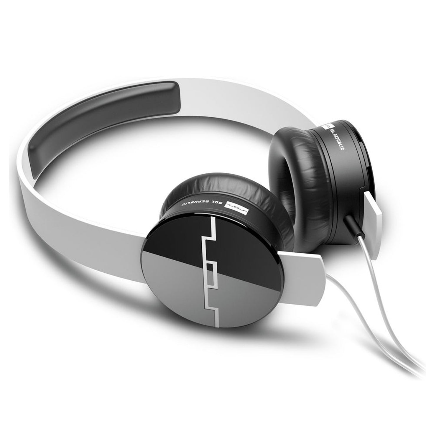 SOL Republic Tracks White On-Ear Headphones Wired SOL Sound Engine V185-1211-02