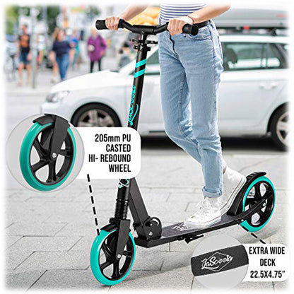 Lascoota Pulse Kick Push Commuter Scooter Teen Adult Aqua V185-252AQUA